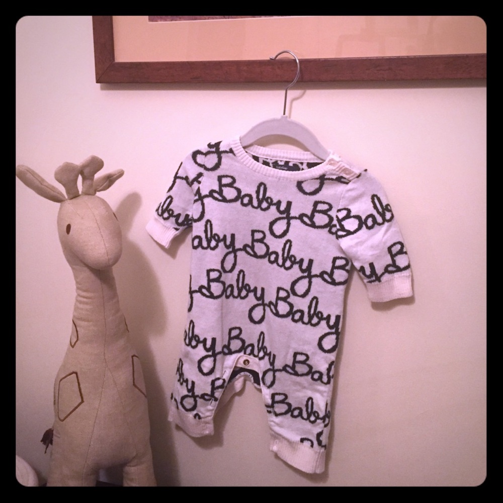 Fun one piece knit outfit!