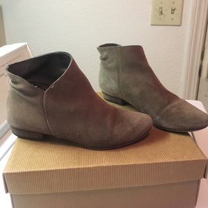 Joie Morrison suede ankle boots with almond toe