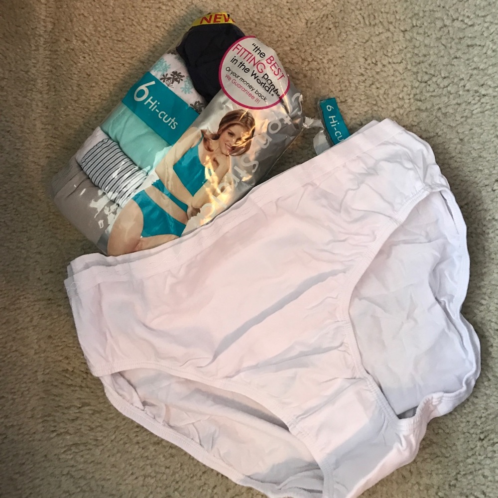 🆕 6 Pair Hi-Cuts Cotton Stretch Panties