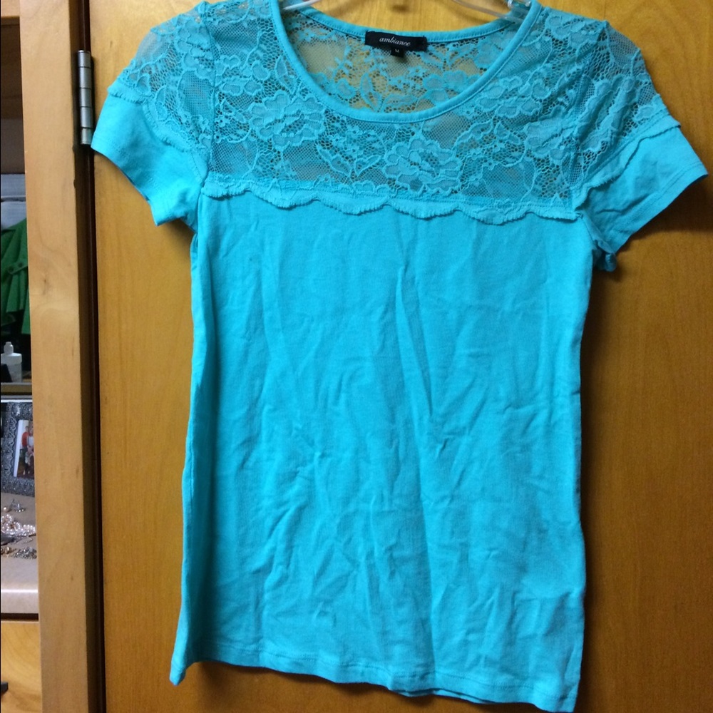 Teal shirt