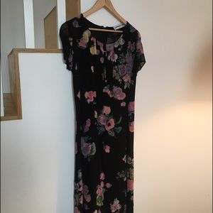 Vintage Sonia rykel black floral dress