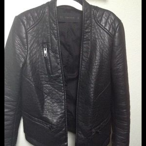 Faux leather jacket