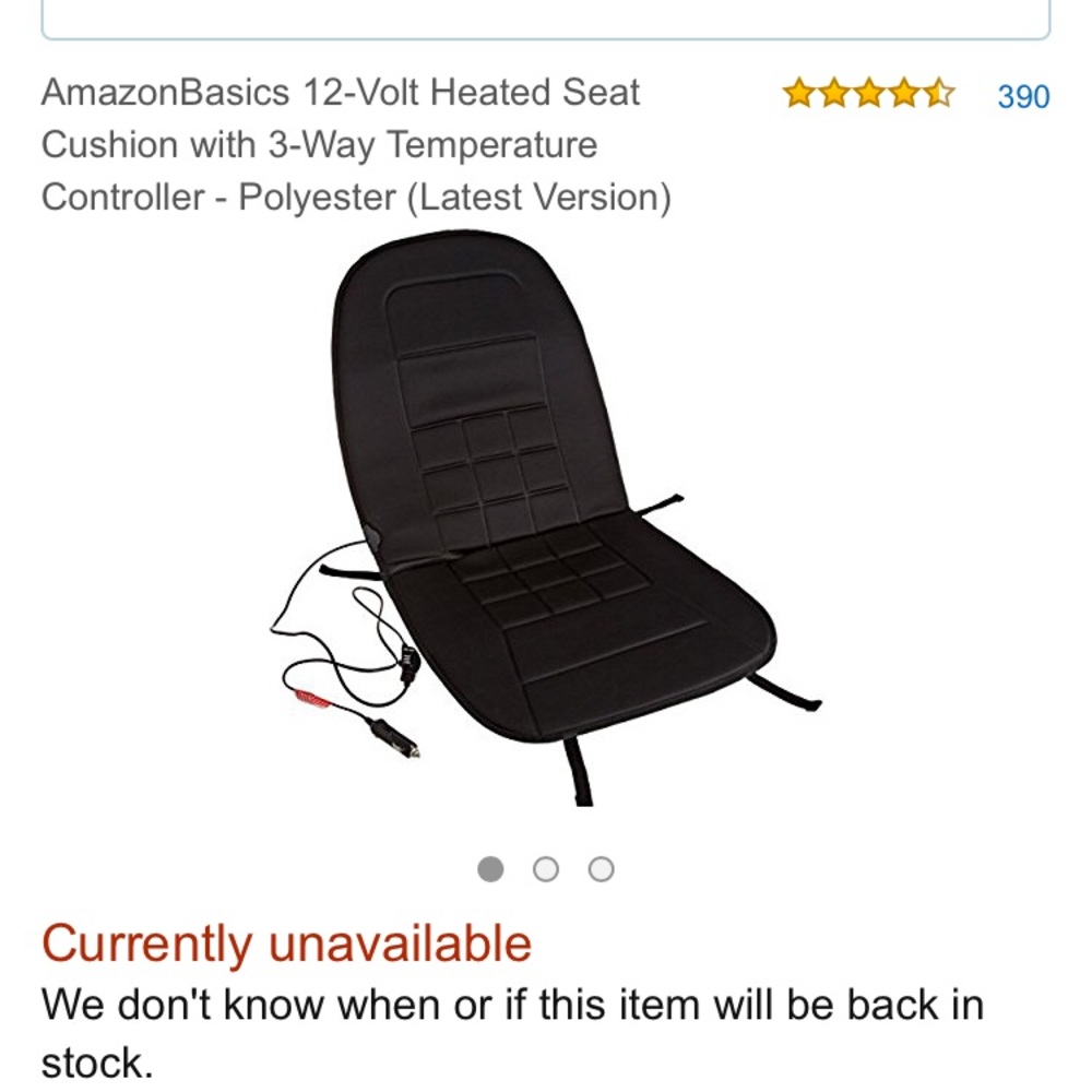 heated seat cushion for car