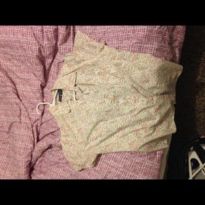 Girly Floral Button Up