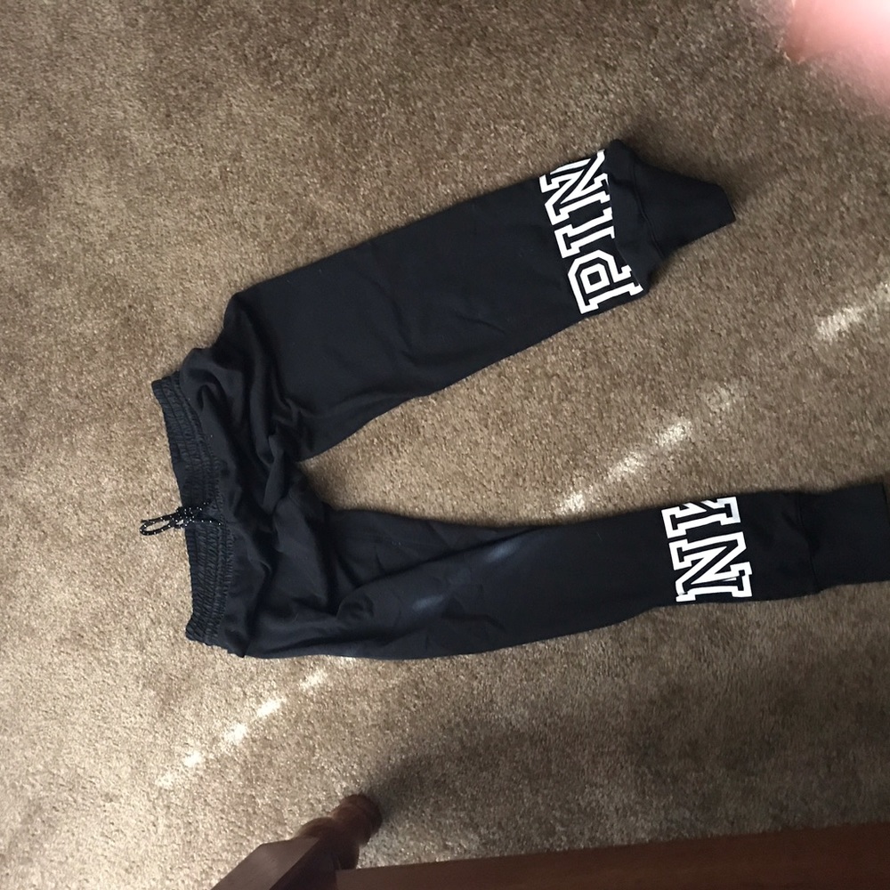 Vs black sweat pants xs