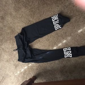 Vs black sweat pants xs