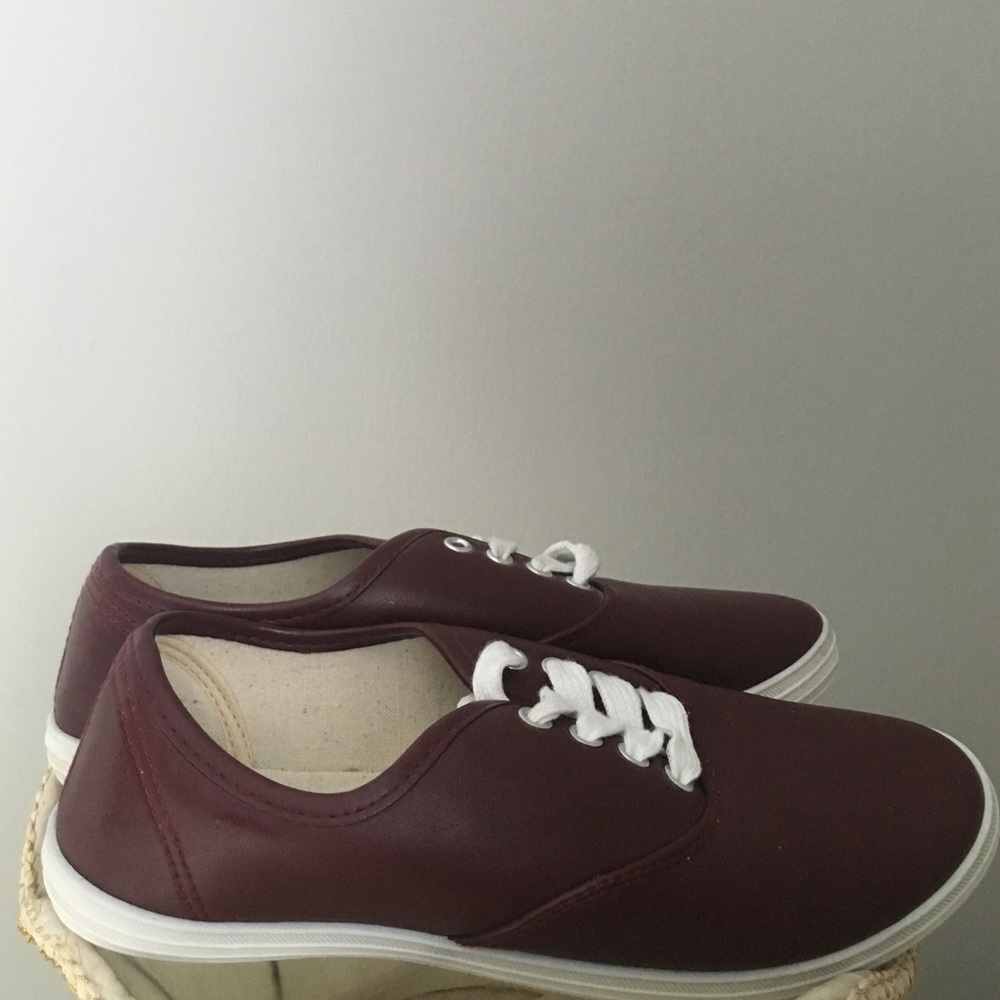 Burgundy shoes