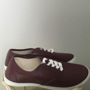 Burgundy shoes