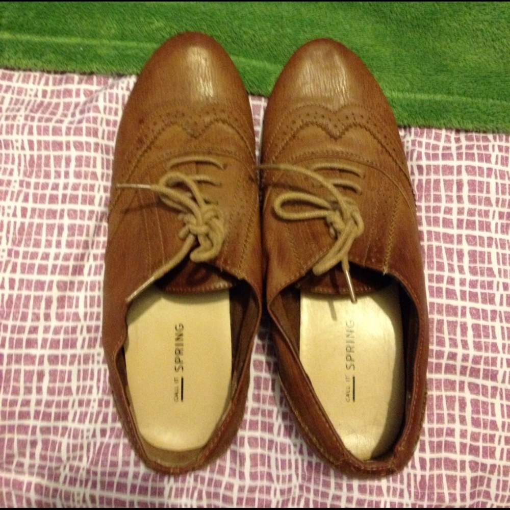 Oxford shoes.