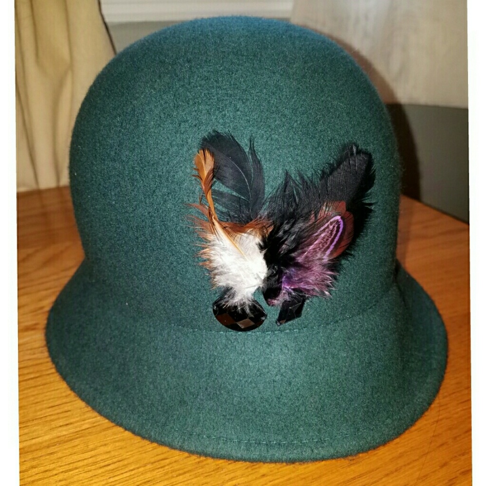 Bejeweled cloche hat