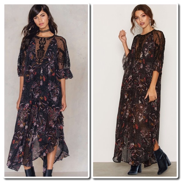 🎀HP🎀FREE PEOPLE Boho Maxi Dress - Picture 2 of 5