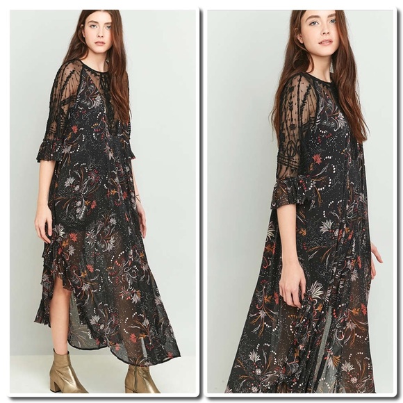 🎀HP🎀FREE PEOPLE Boho Maxi Dress - Picture 4 of 5