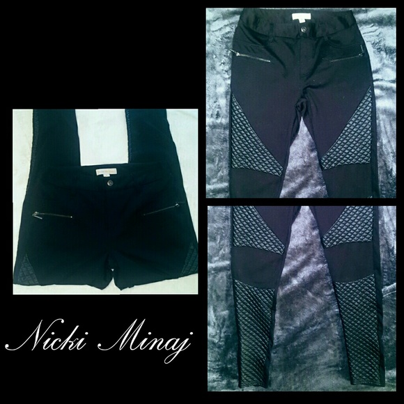 SOLD! Nicki Miraj Black Faux Leather Pants - Picture 2 of 7