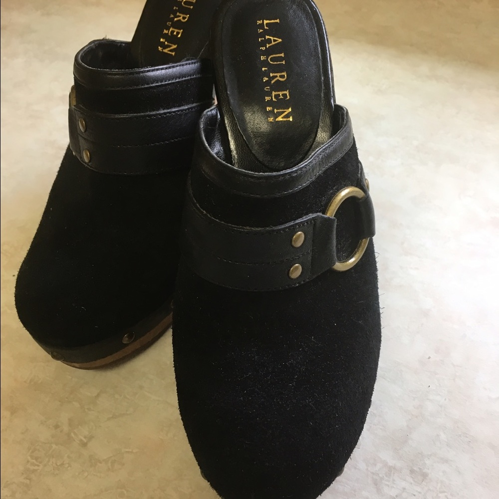 Ralph Lauren Suede Clogs