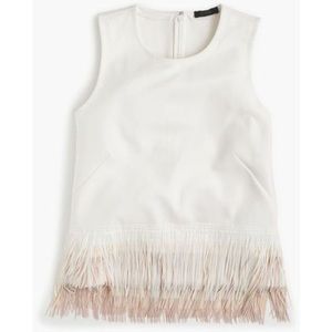 J.Crew Fringe Top in Marine Salt Blush