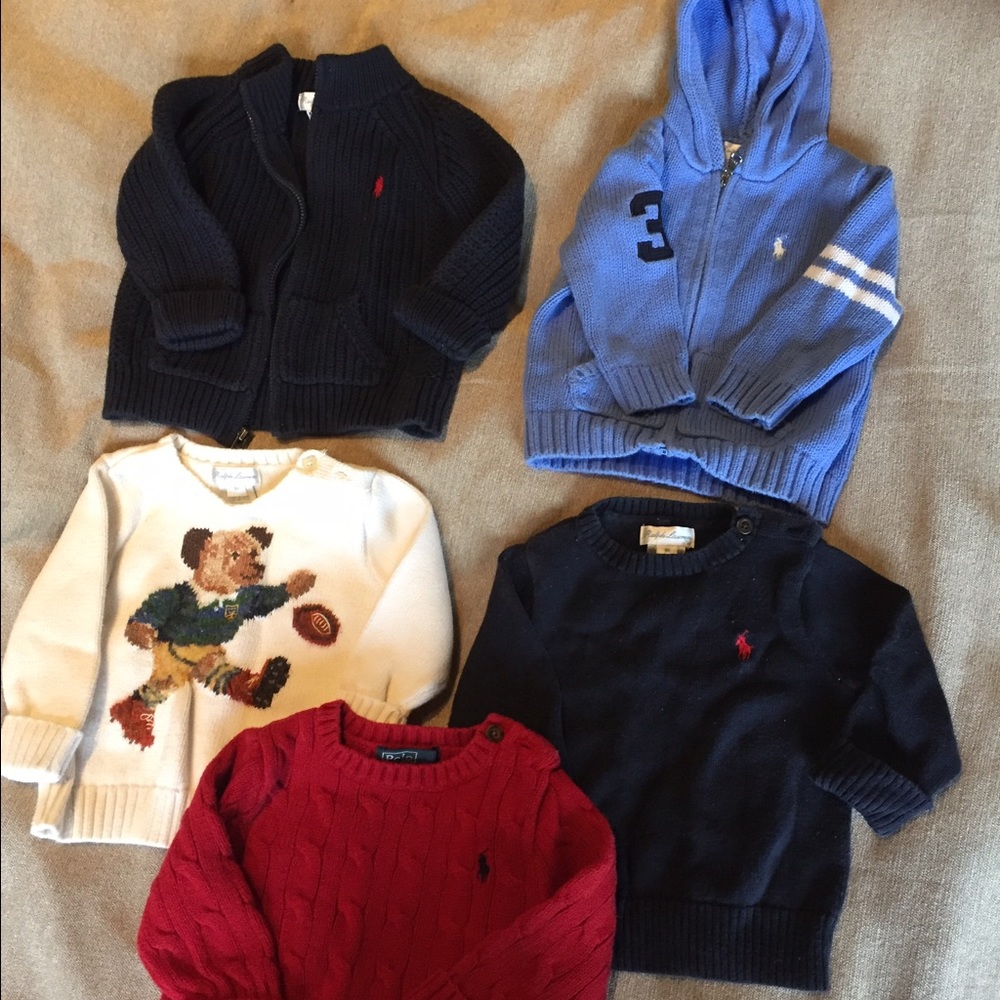 Ralph Lauren Baby Bot Sweater bundle (9 months)