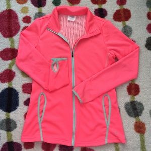 Danskin Neon Pink/Teal lightweight running jacket