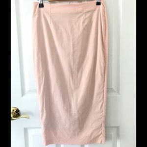 ASOS Pale Pink Midi Pencil Skirt Sz 6