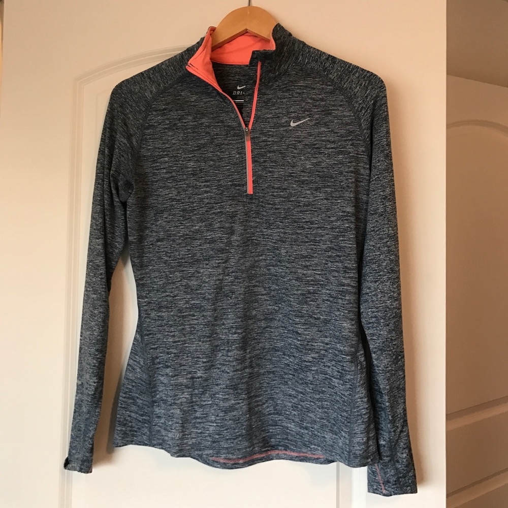 Nike dri-fit 3/4 zip long sleeve