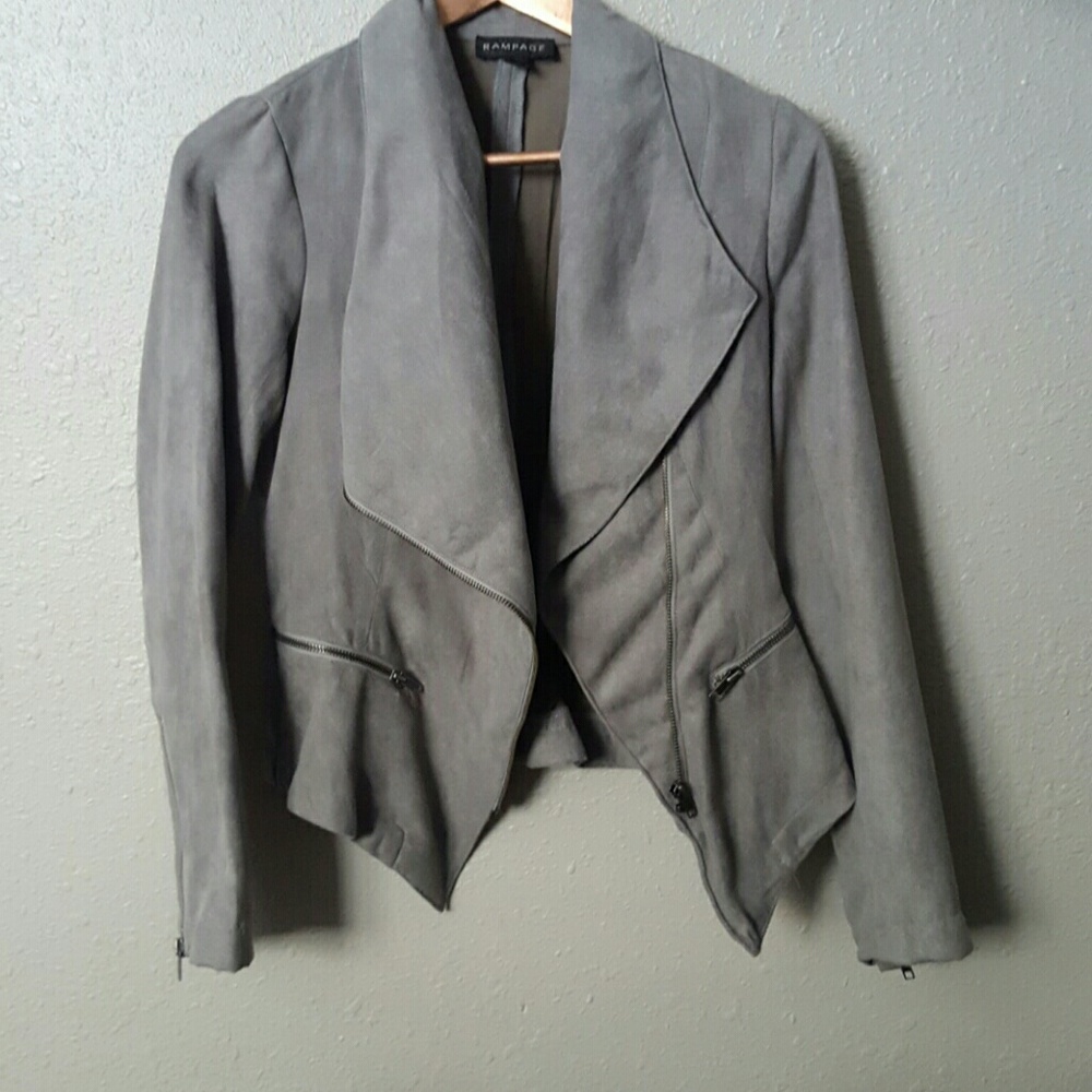 Suede blazer