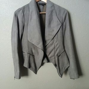 Suede blazer