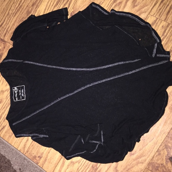 Free People Cold Shoulder Seamed Tee - Picture 3 of 3