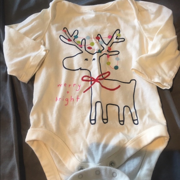 3-6 month Gap Reindeer onesie - Picture 3 of 3