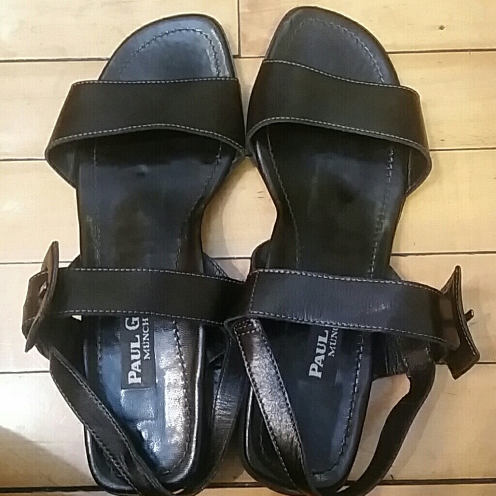 Black strappy sandals