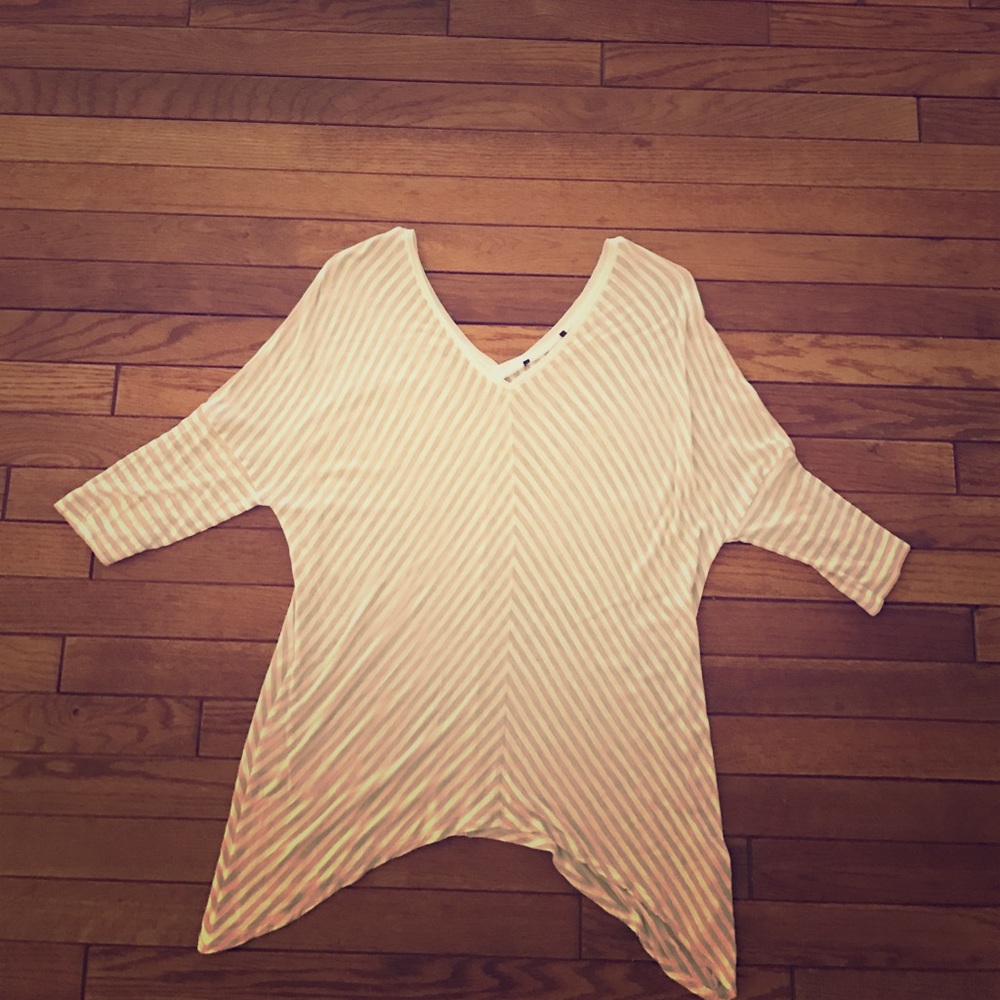 White House Black Market asymmetrical shirt