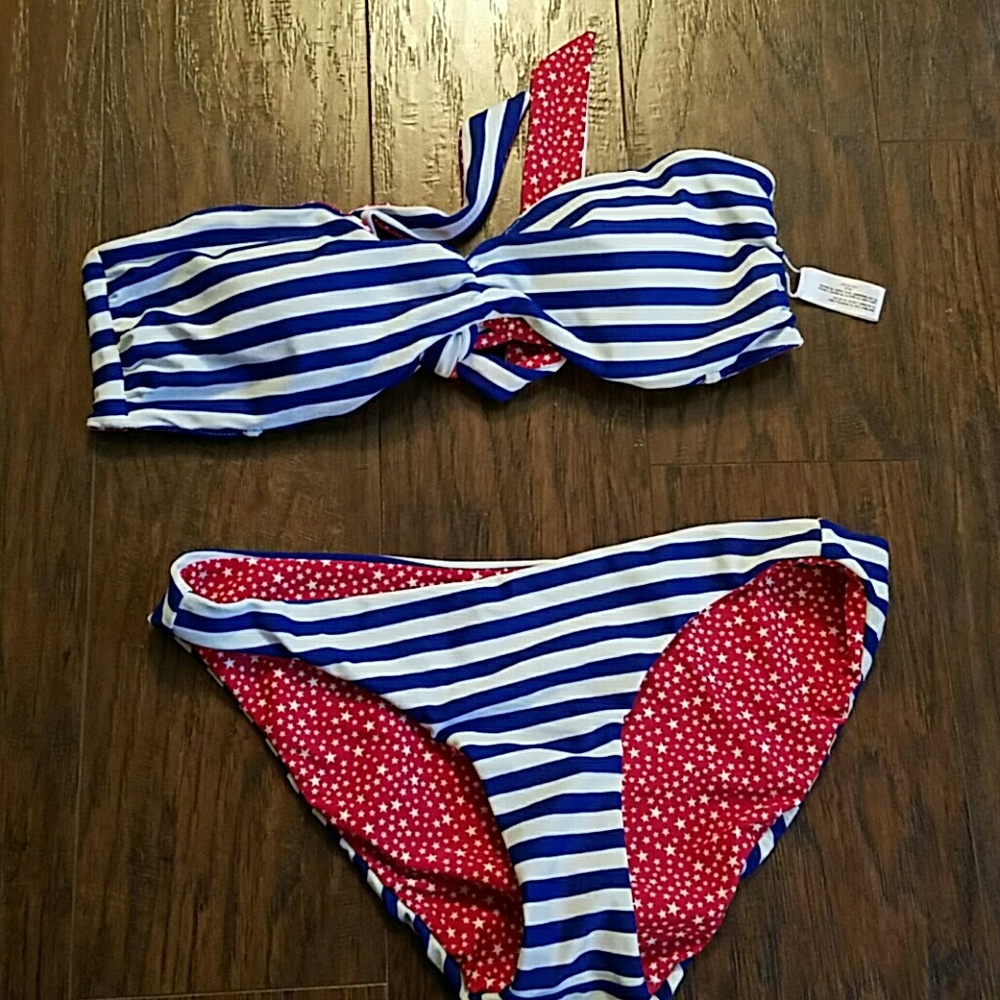 Arizona American Flag Bandeau Bathing Suit