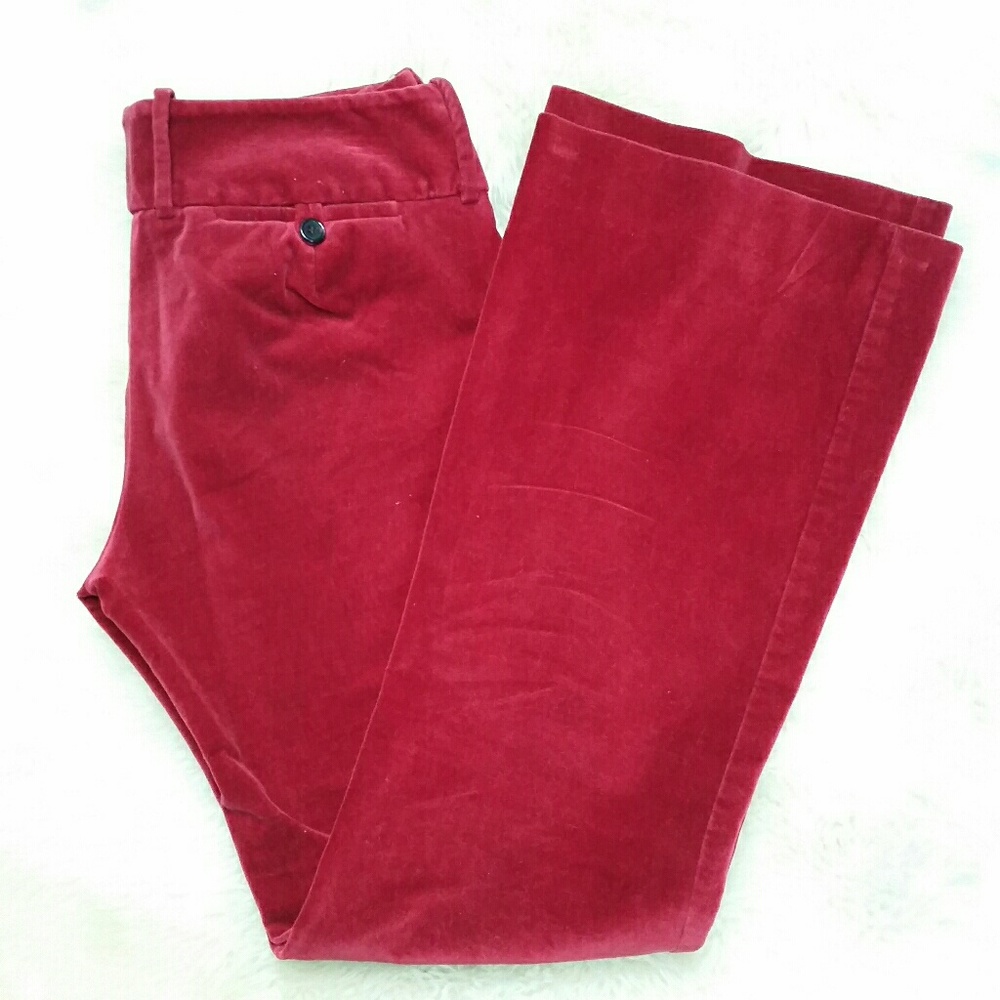 LIMITED Red Velvet Drew Fit Pants
