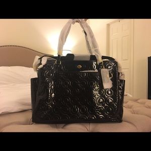 Coach brand new signature black handbag!