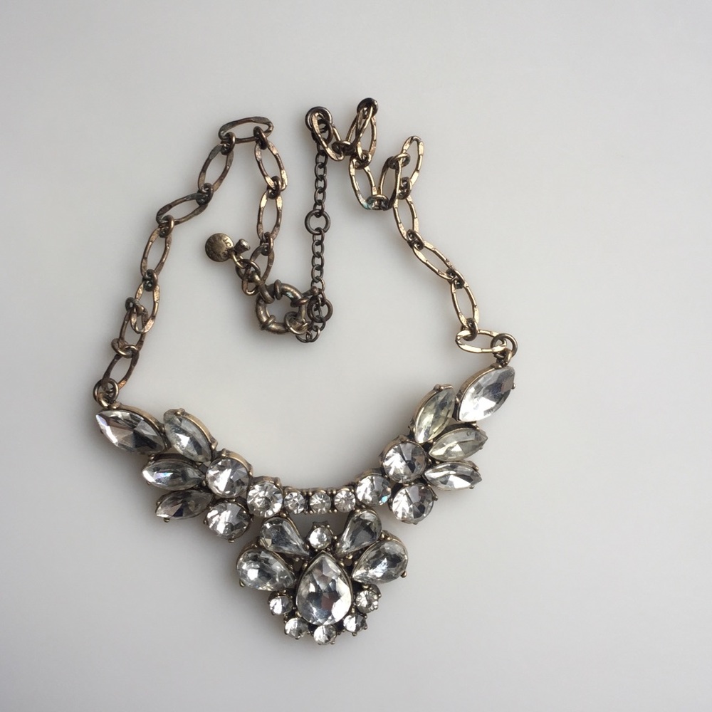 J. Crew rhinestone statement necklace