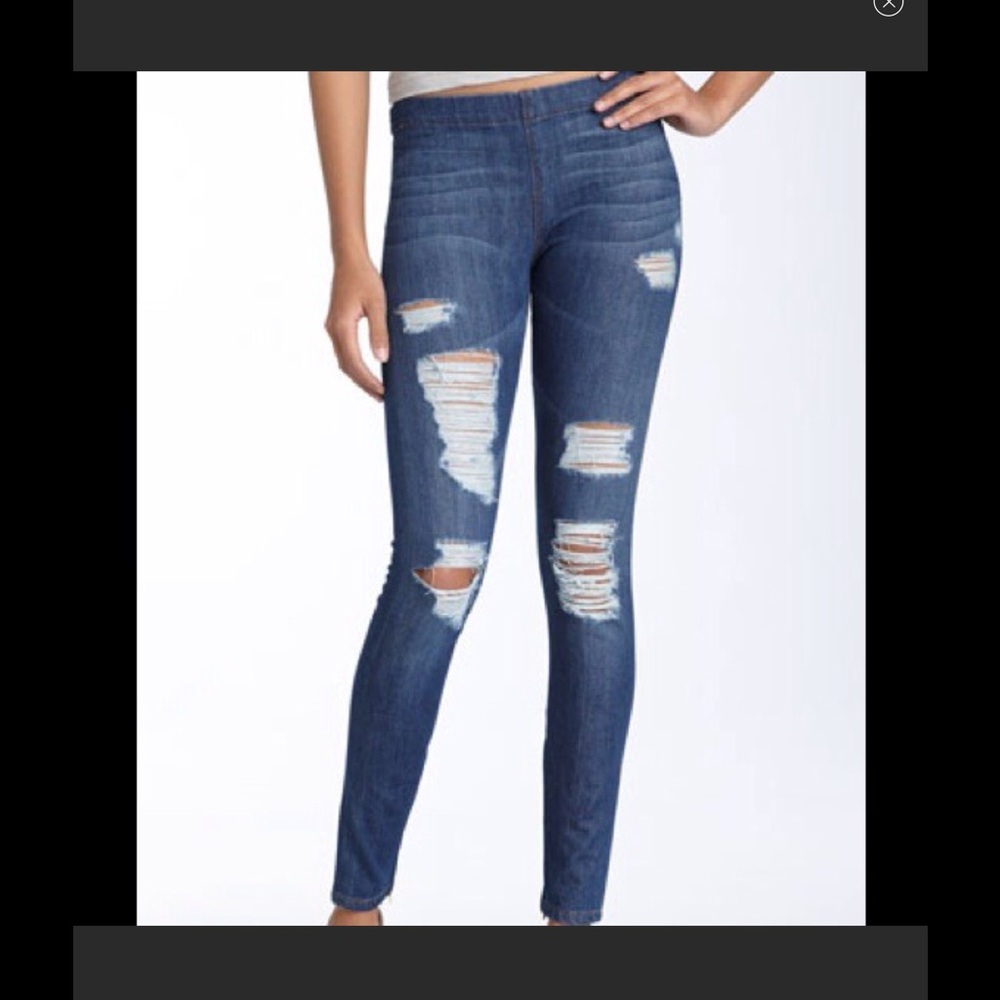 Joe's jeggins jeans ripped leggings