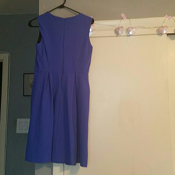Bright blue stretchy skater dress size small - Picture 3 of 3