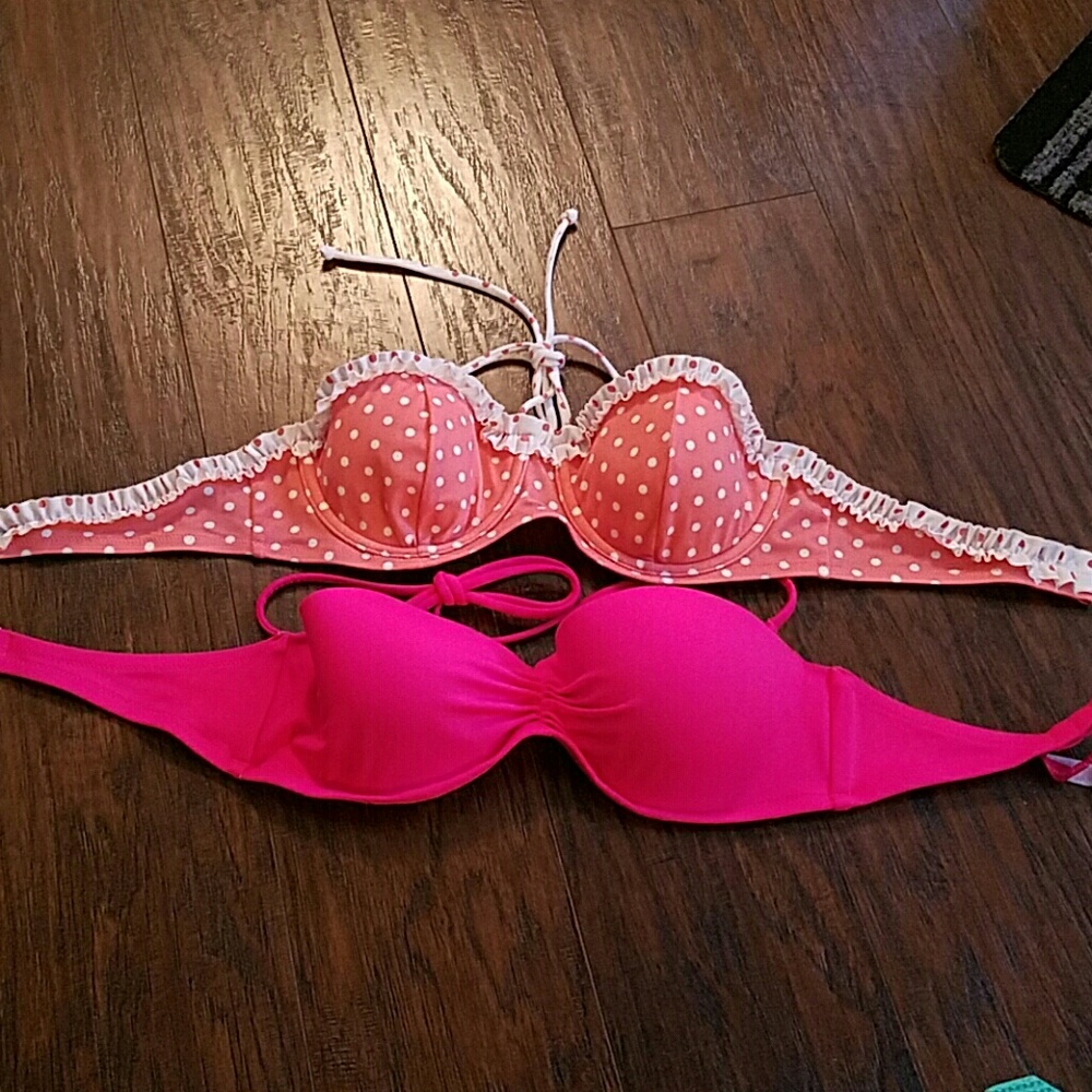 2 Victoria's Secret Bikini TOPS ONLY