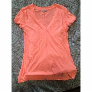 Express - Low-cut Pink T-Shirt