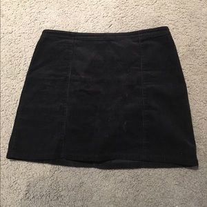 Black corduroy forever 21 skirt