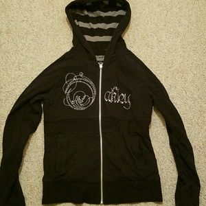 Oakley zip-up hoodie.