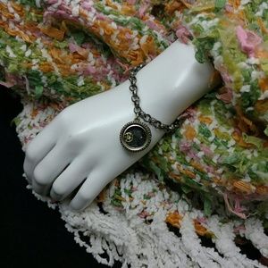 Chico's bracelet and  steampunk charm handmade