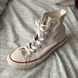 White Hightop Converse