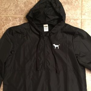 🚨SOLD🚨 New VS / PINK Black Quarter Zip Anorak