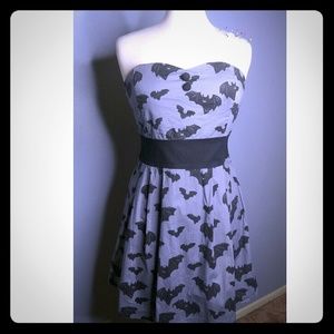 Sourpuss bat dress rockabilly