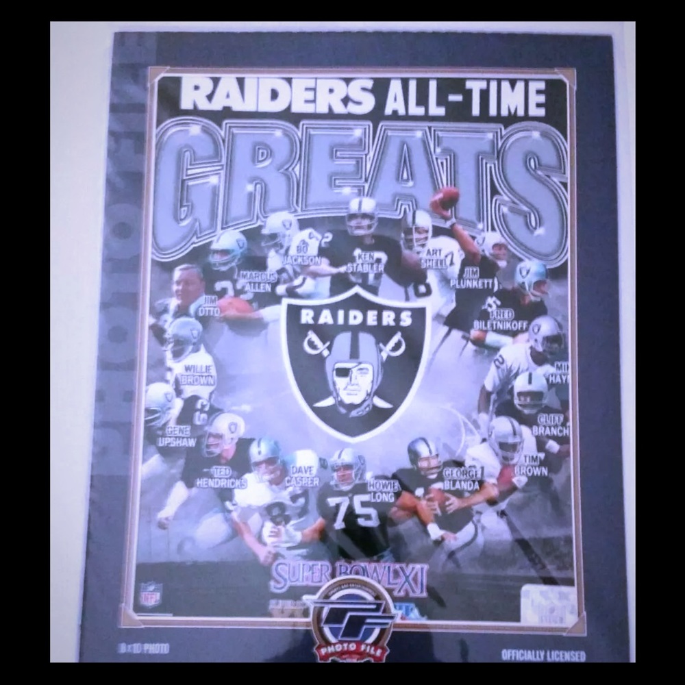 OAKLAND RAIDERS Legends 8x10 Officially Licensed