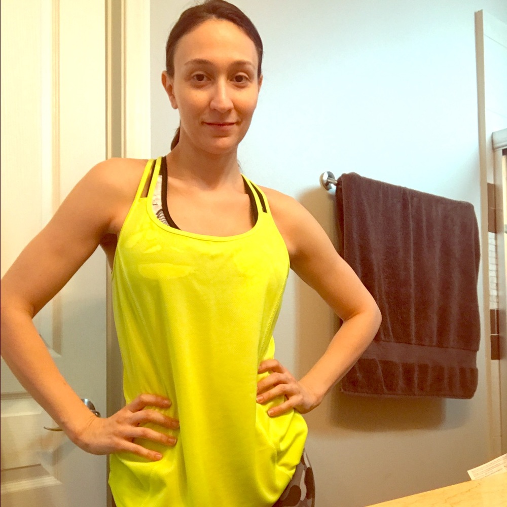 Marina Tek Neon Yellow Size Small Women's Tank top