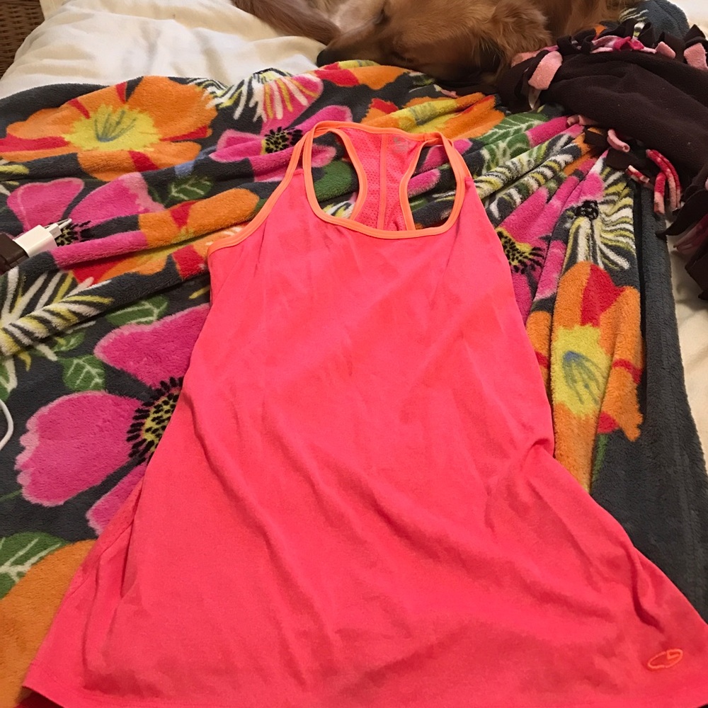 Bright pink workout tank!