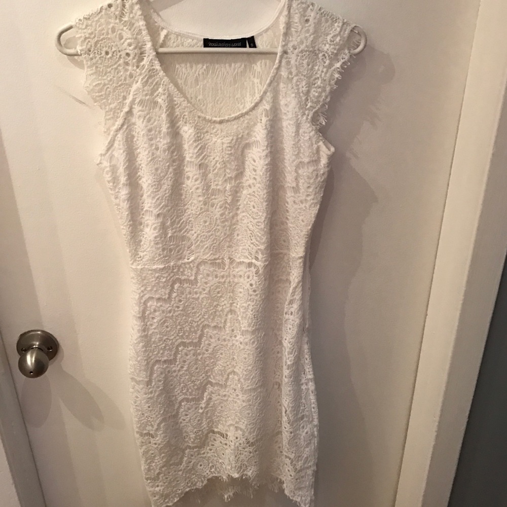 White laced Mini Dress