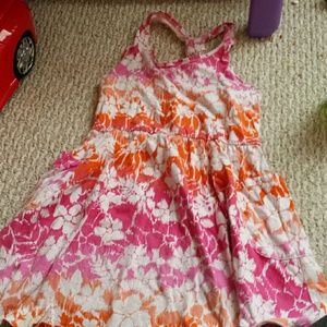 Colorful flowered summer dress