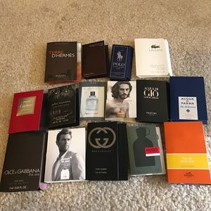 Variety of designer cologne samples (15 pc)