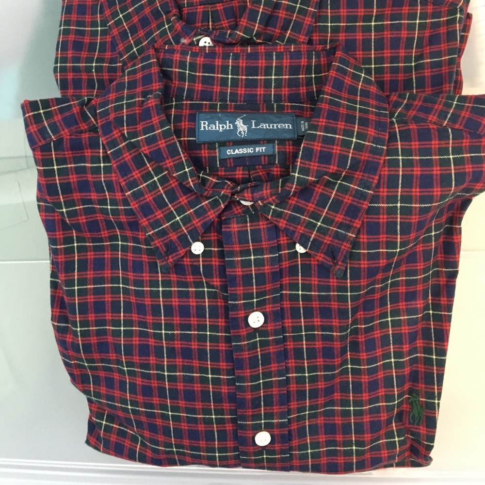 Ralph Lauren mens XL button down dress shirt.